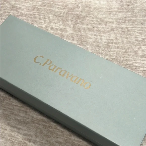 Pointed Toe Multicolor Navy Tweed Flats with Silver Buckle Size 38 #P01 - Picture 9 of 10